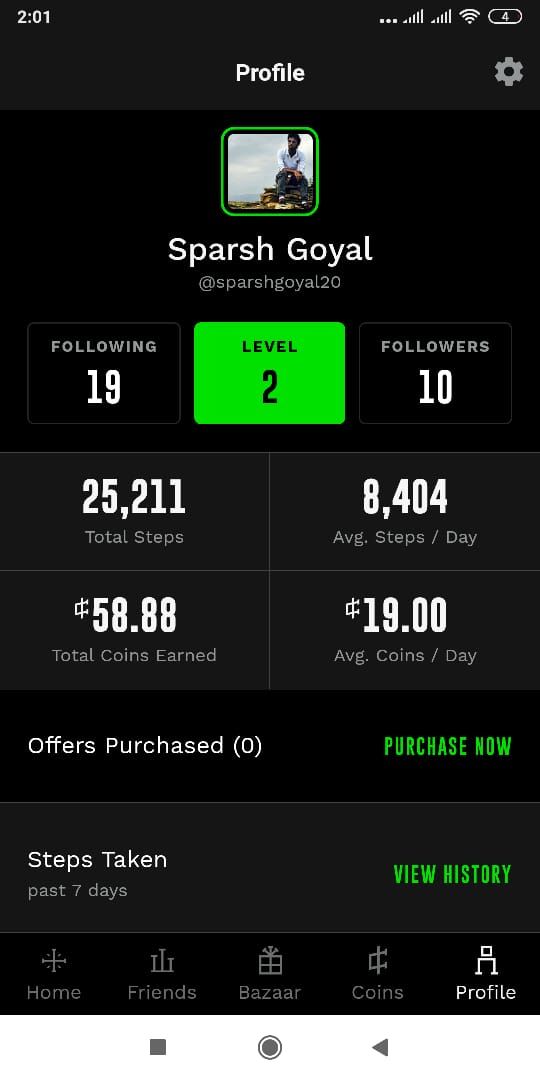 Photo of Earning was never this easy.. This app pays you for Walking! 4/4 by Sparsh Goyal