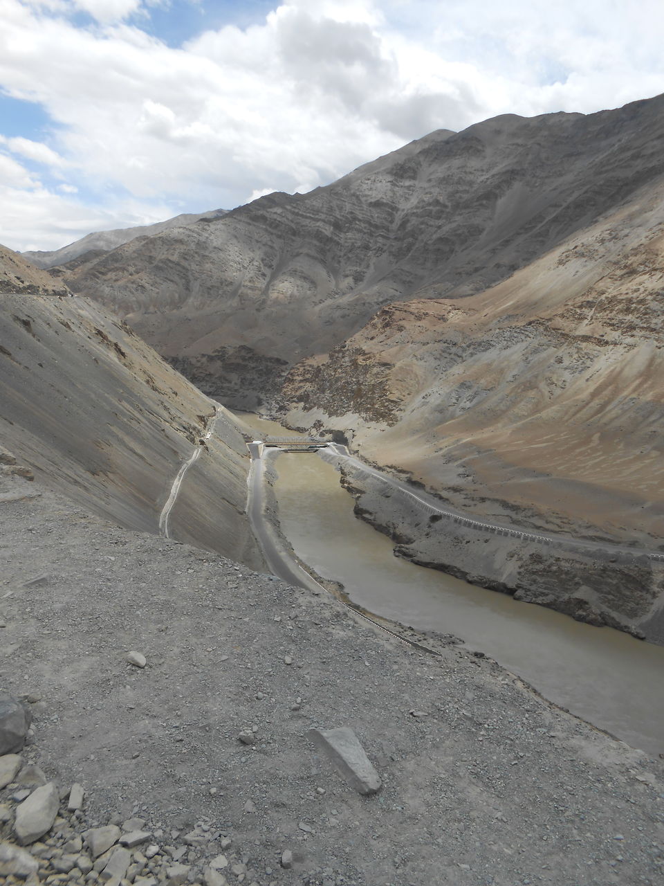 Photo of Confluence of Indus(right)and Zanskar(left) by Anika Agarwal