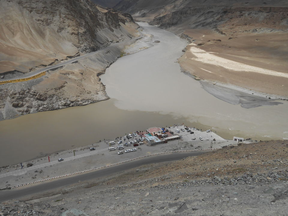 Photo of Confluence of Indus(right)and Zanskar(left) by Anika Agarwal