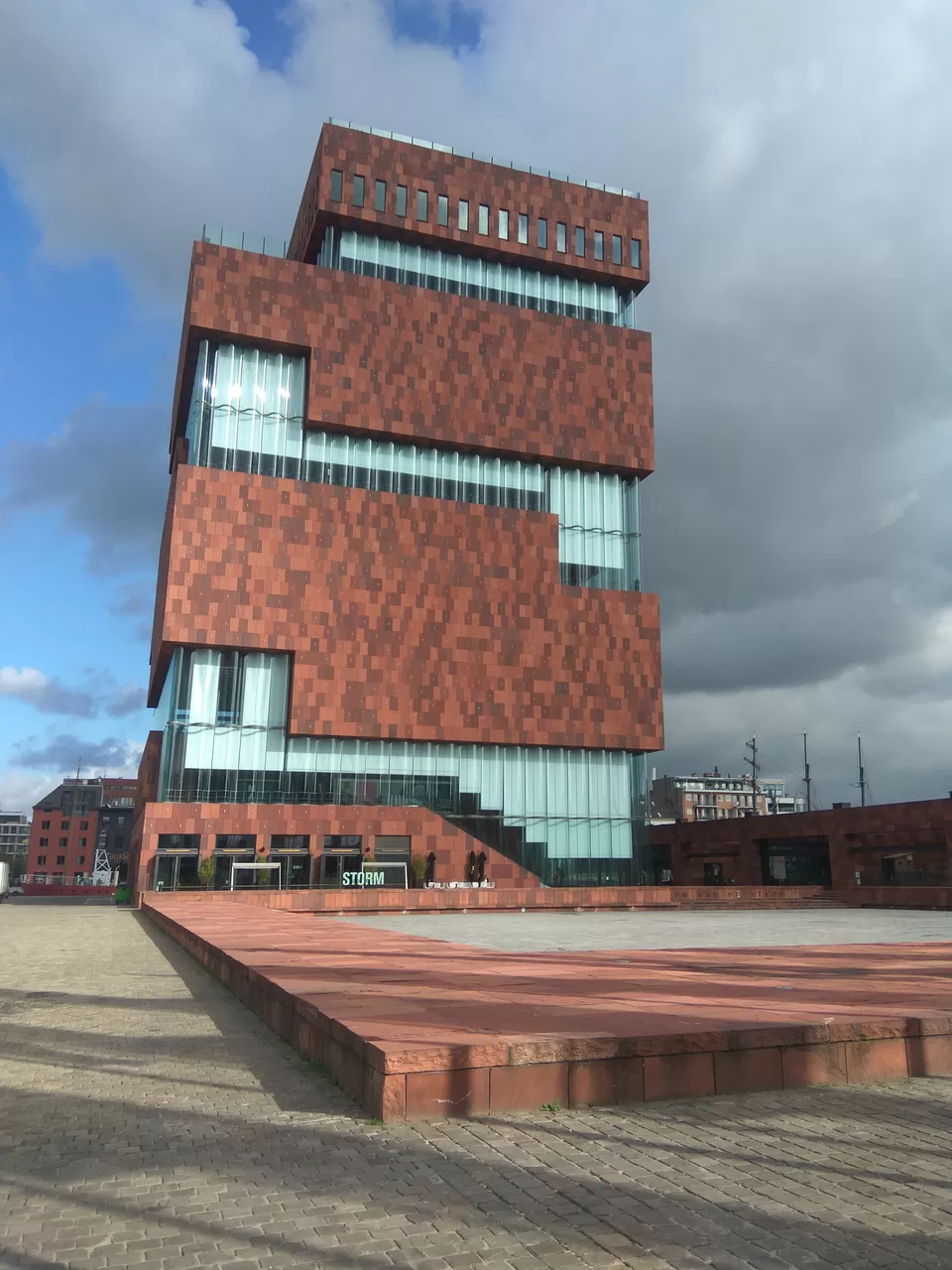 Photo of Museum aan de Stroom, Hanzestedenplaats, Antwerp, Belgium by Tanushree Jain