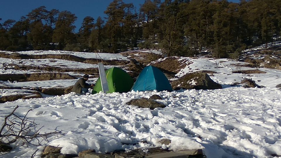 Photo of Brahmatal Lake Winter Trek – The Pristine White Beauty #offbeatuttarakhand 4/6 by Himani Jain