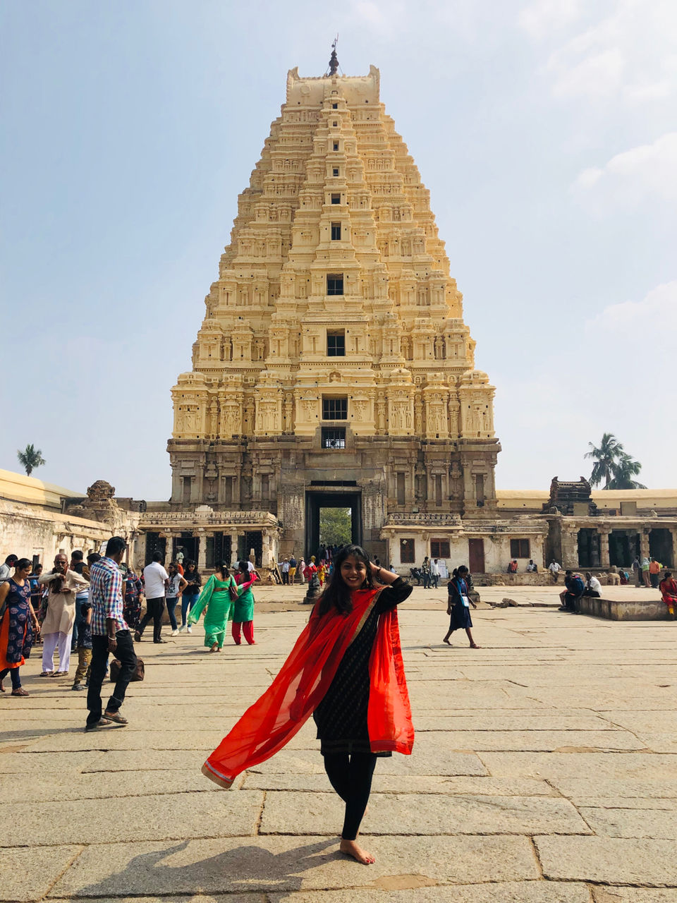 Photo of Virupaksha Temple East Gopura, Hampi, Karnataka, India by Komal Deotale