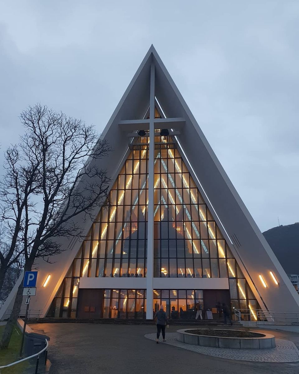 Photo of Arctic Cathedral, Hans Nilsens vei, Tromsdalen, Norway by Karishma Shaikh