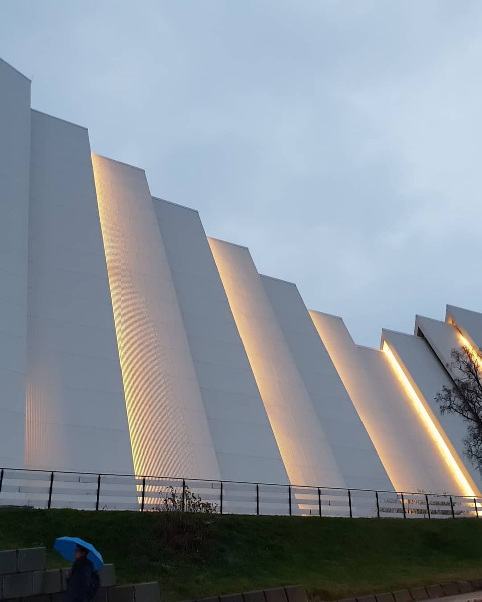 Photo of Arctic Cathedral, Hans Nilsens vei, Tromsdalen, Norway by Karishma Shaikh