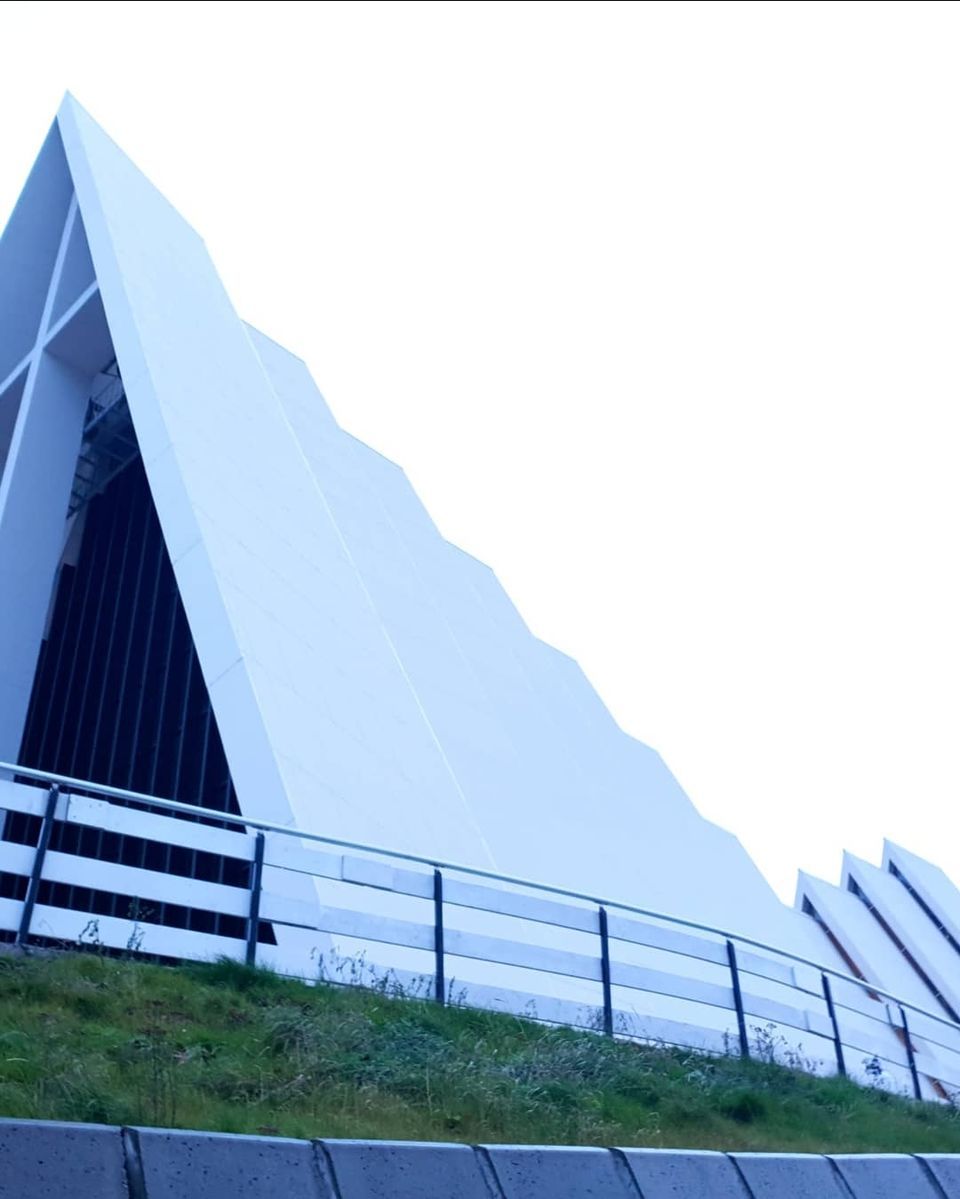 Photo of Arctic Cathedral, Hans Nilsens vei, Tromsdalen, Norway by Karishma Shaikh