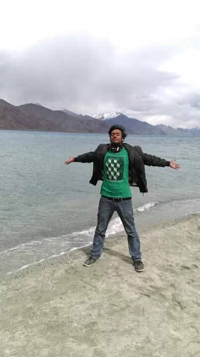 Photo of Pangong Tso Lake by Manish Raut