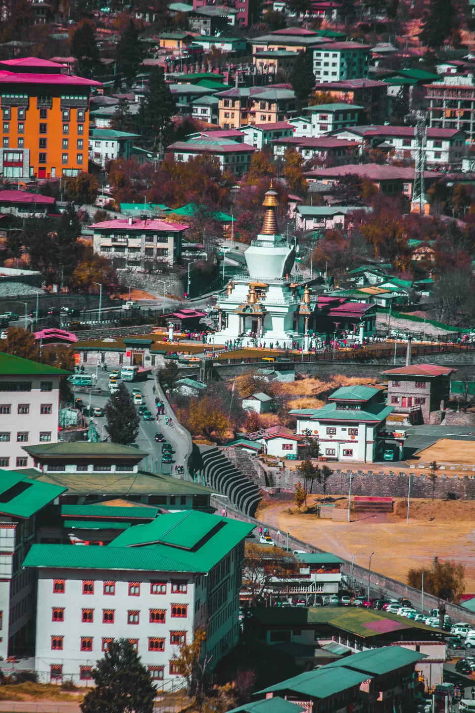 Photo of Memorial Chorten, Chhoten Lam, Thimphu, Bhutan by shelly pandey