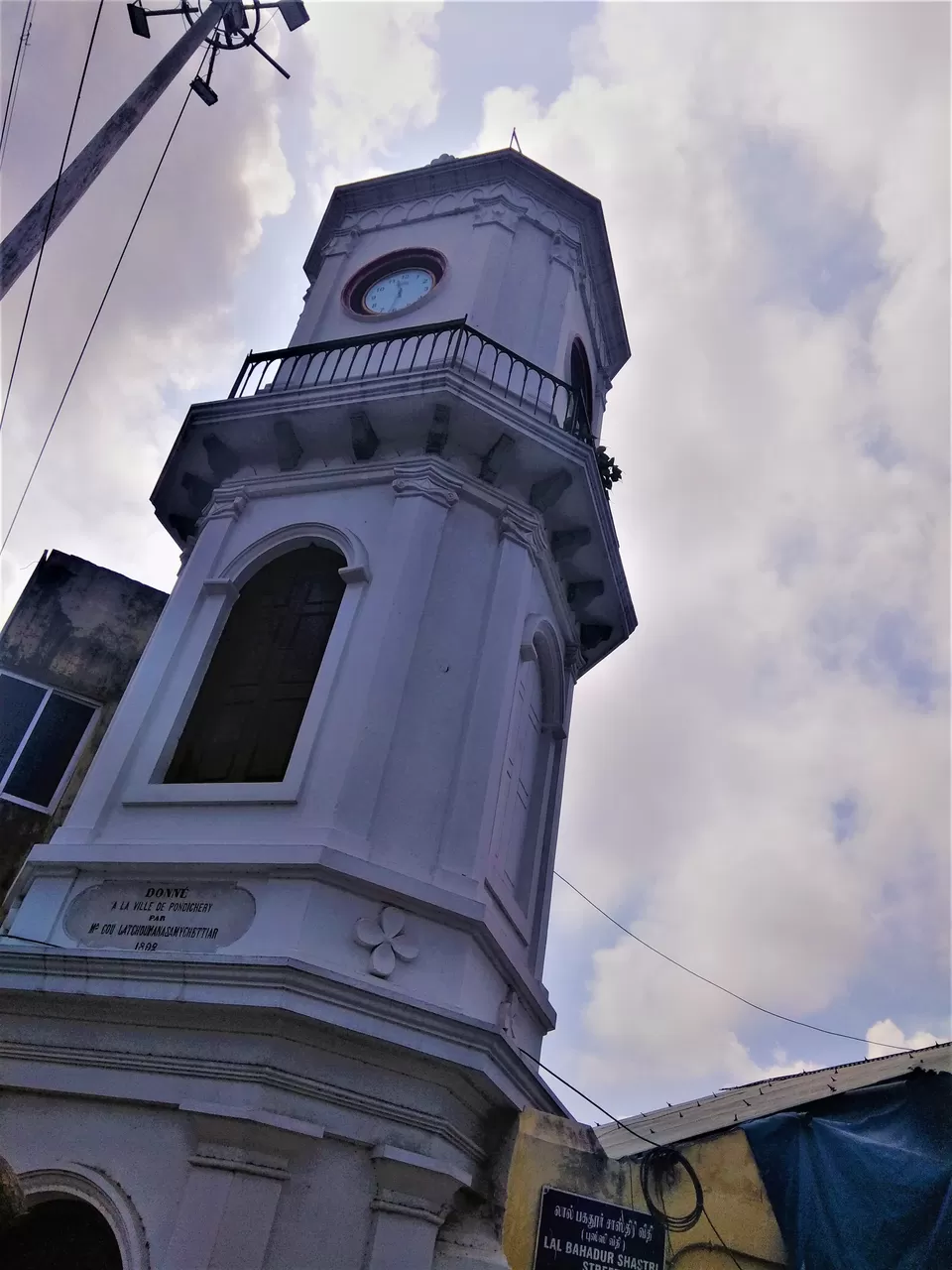 Photo of Clock Tower, Saint Rozario Street, Near Temple, Muthialpet, Pondicherry, Puducherry, India by Hemanth Bhargav Murthy (Hemuu) 