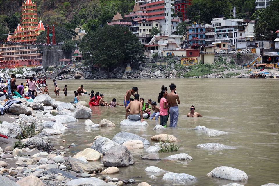 Photo of Kwatra and I at Rishikesh by Anuj Tikku