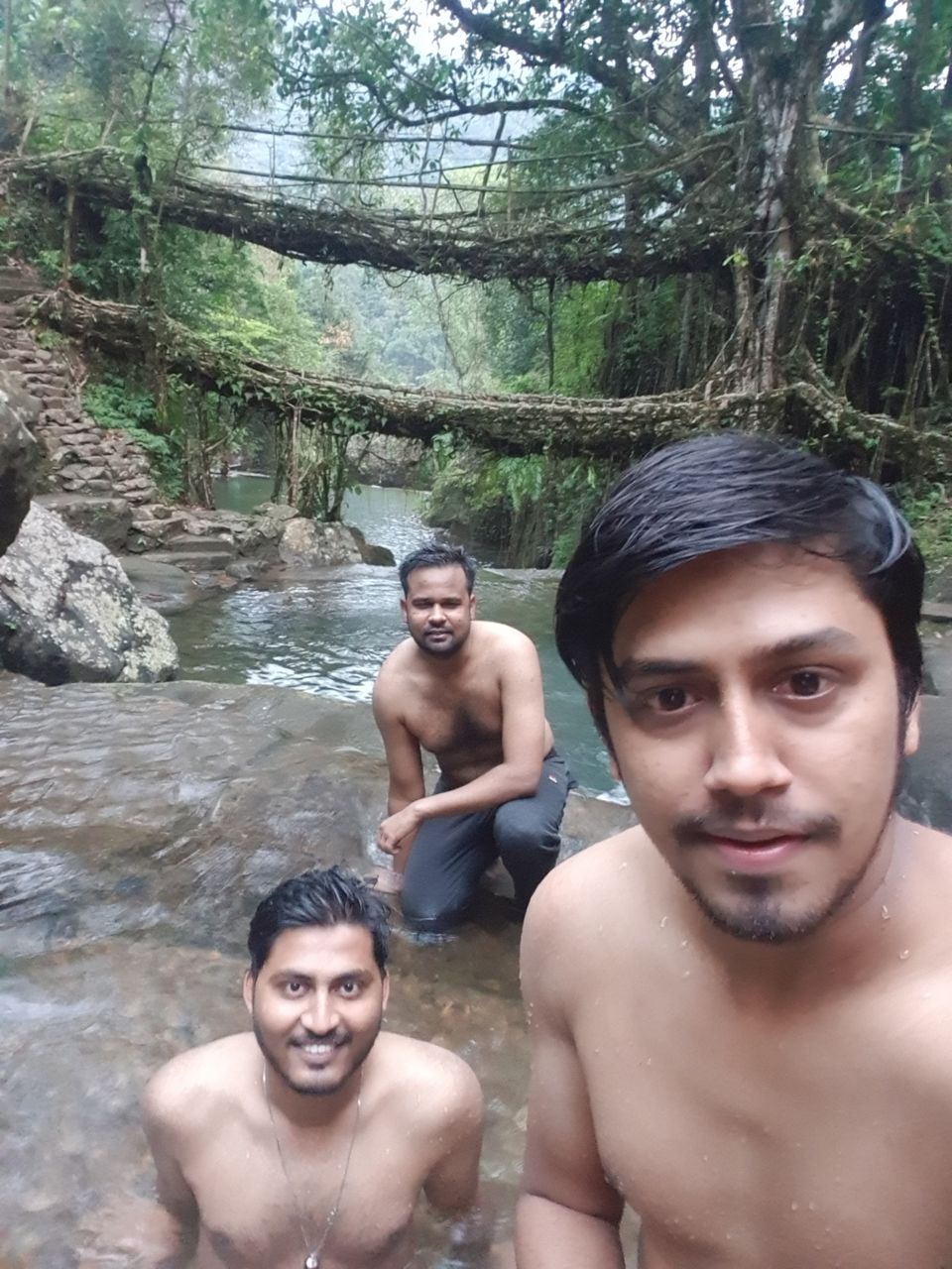 Photo of 3700 one side stairs trek- Double Decker Living Root Bridge. by Pratik Gupta