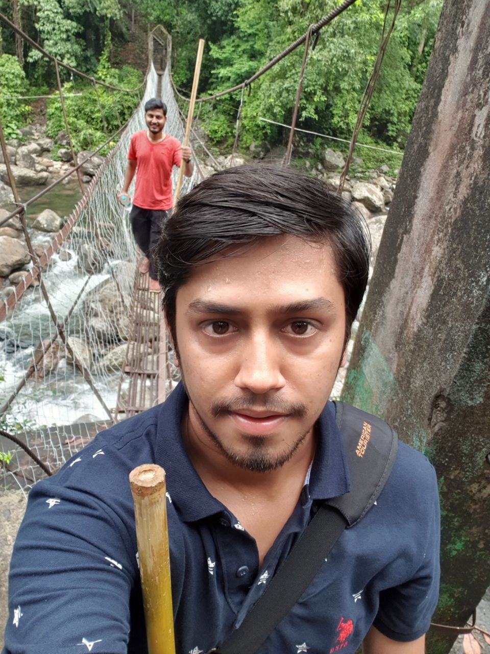 Photo of 3700 one side stairs trek- Double Decker Living Root Bridge. by Pratik Gupta
