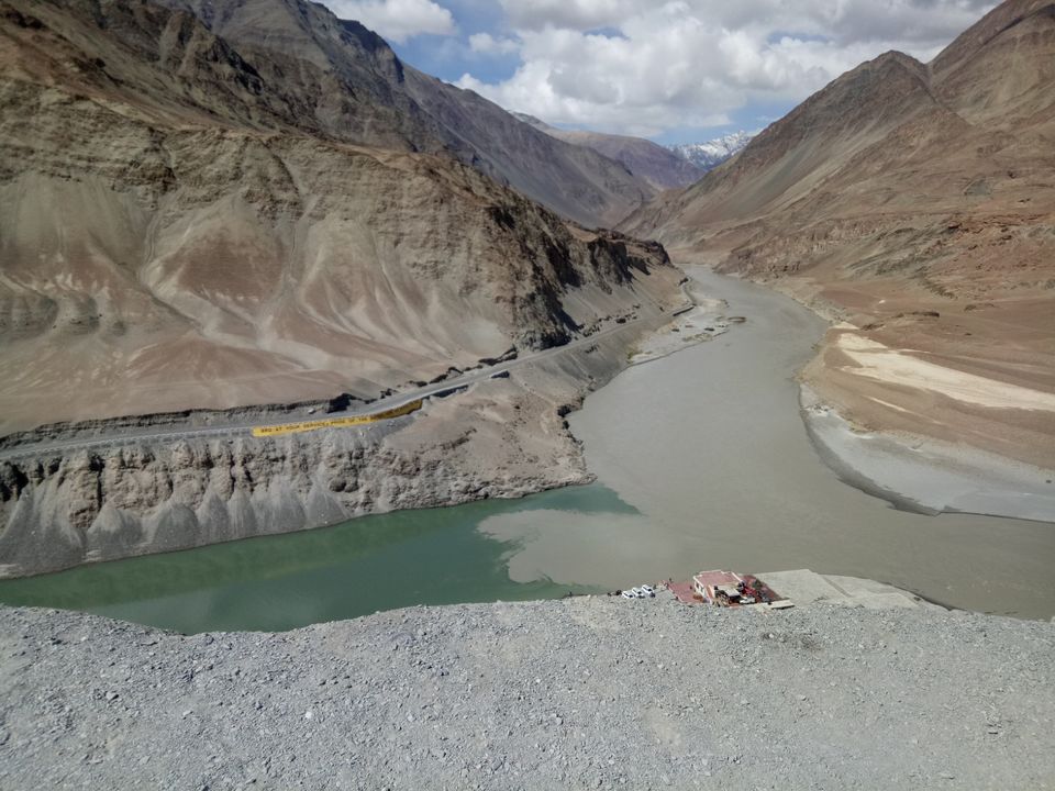 Photo of Confluence of Indus(right)and Zanskar(left) by Pushpak Apte