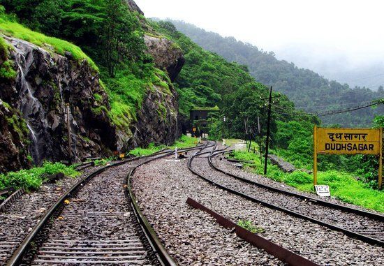 Photo of Dudh Sagar Railway Station, Sonaulim, Goa, India by Kabira Speaking