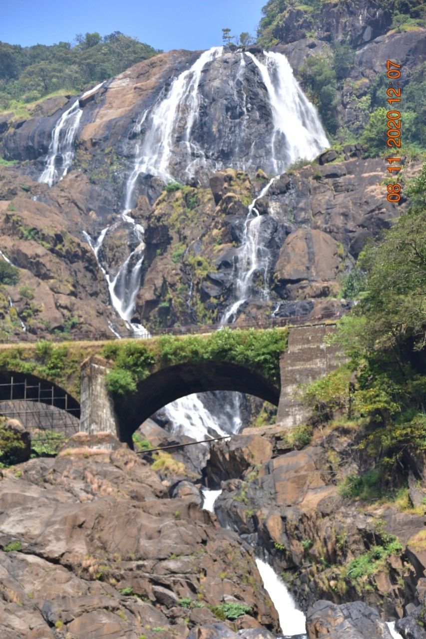 Photo of Dudhsagar - A sea of milk!! ❤️All About The Trip✌️ #Doodhsagar #Goa #Highest #Waterfall✌️ 1/6 by CRB riders