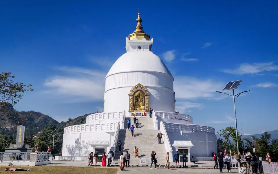 Photo of World Peace Pagoda, Pokhara, Nepal by Banashree Das