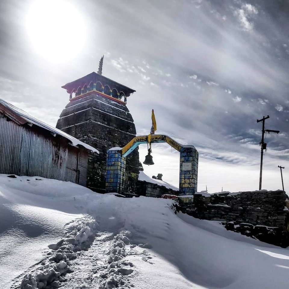 tungnath trek in winter