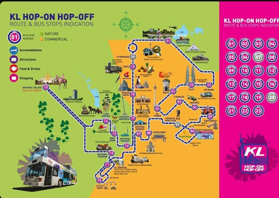 kl tour map