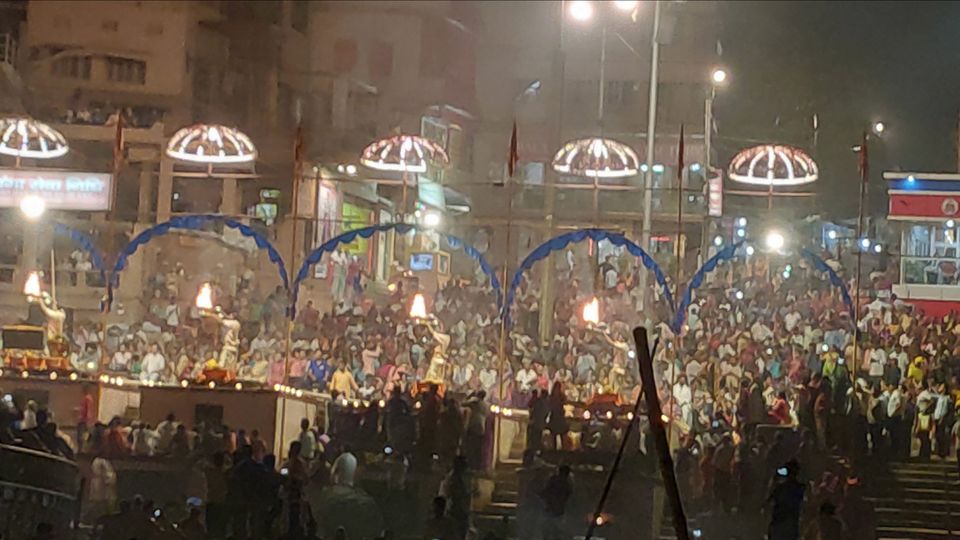 Photo of Ganga Aarti, Ghats of varanasi, Katesar, Varanasi, Uttar Pradesh, India by Aashutosh Bhattacharyya