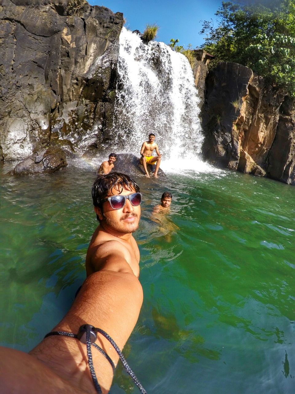 Photo of Surrender to the flow🌈#waterfallstory by Atul Patil