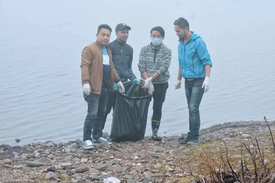 Photo of A small gesture towards cleaner Tsomgo Lake by Kinzang Rong