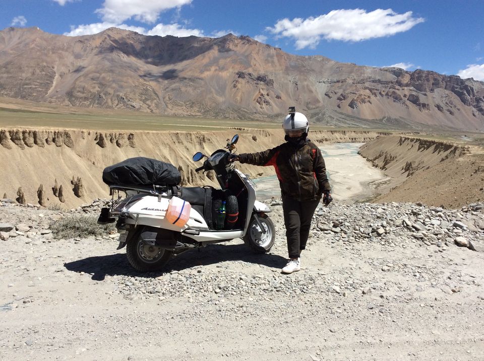 Photo of Leh Ladakh Solo ride from Scooter(Activa). First girl to ride Solo from Scooter to Leh.... 1/3 by Tanuja Verma
