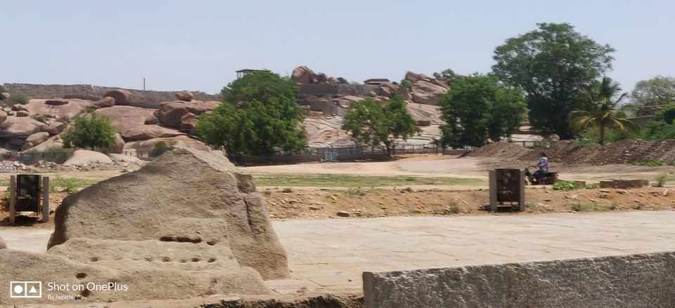 Photo of Hampi Bazaar Street, Karnataka, India by Jagathi Velpuri