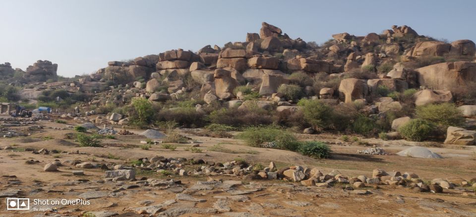 Photo of Hampi Bazaar Street, Karnataka, India by Jagathi Velpuri