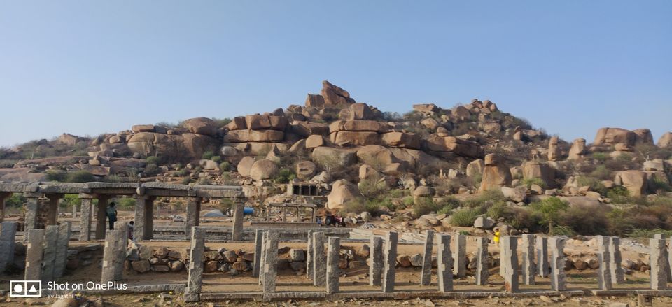 Photo of Hampi Bazaar Street, Karnataka, India by Jagathi Velpuri