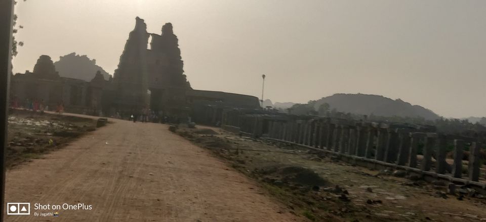 Photo of Hampi Bazaar Street, Karnataka, India by Jagathi Velpuri