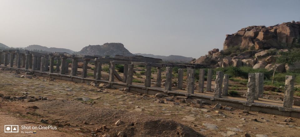 Photo of Hampi Bazaar Street, Karnataka, India by Jagathi Velpuri