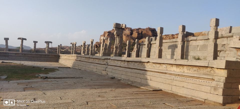 Photo of Hampi Bazaar Street, Karnataka, India by Jagathi Velpuri