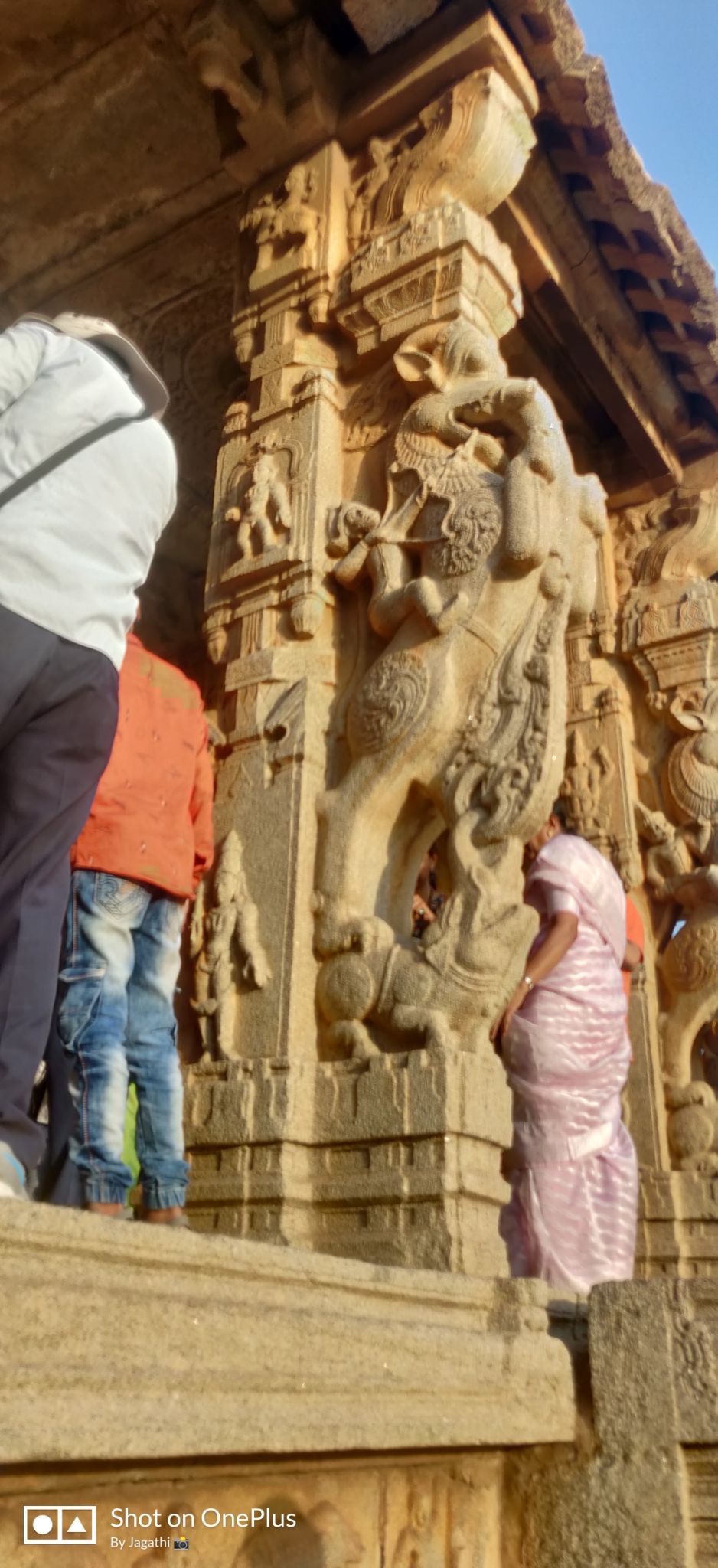 Photo of Hampi Bazaar Street, Karnataka, India by Jagathi Velpuri