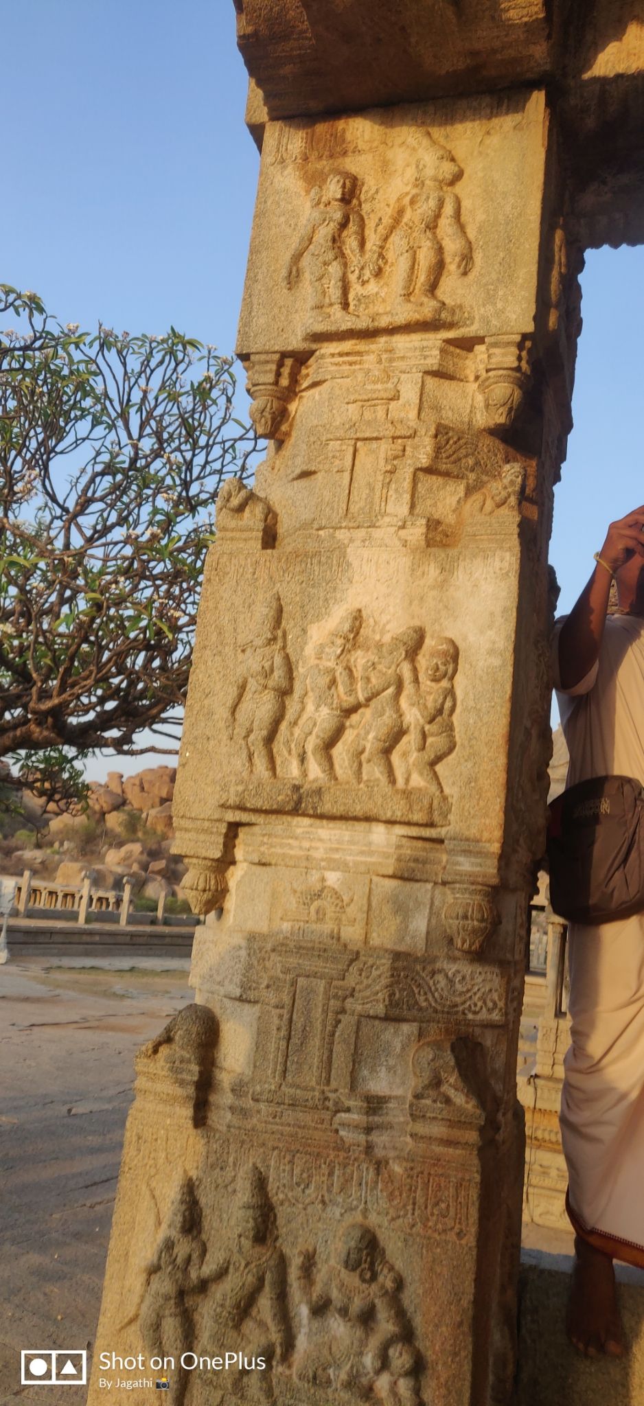 Photo of Hampi Bazaar Street, Karnataka, India by Jagathi Velpuri