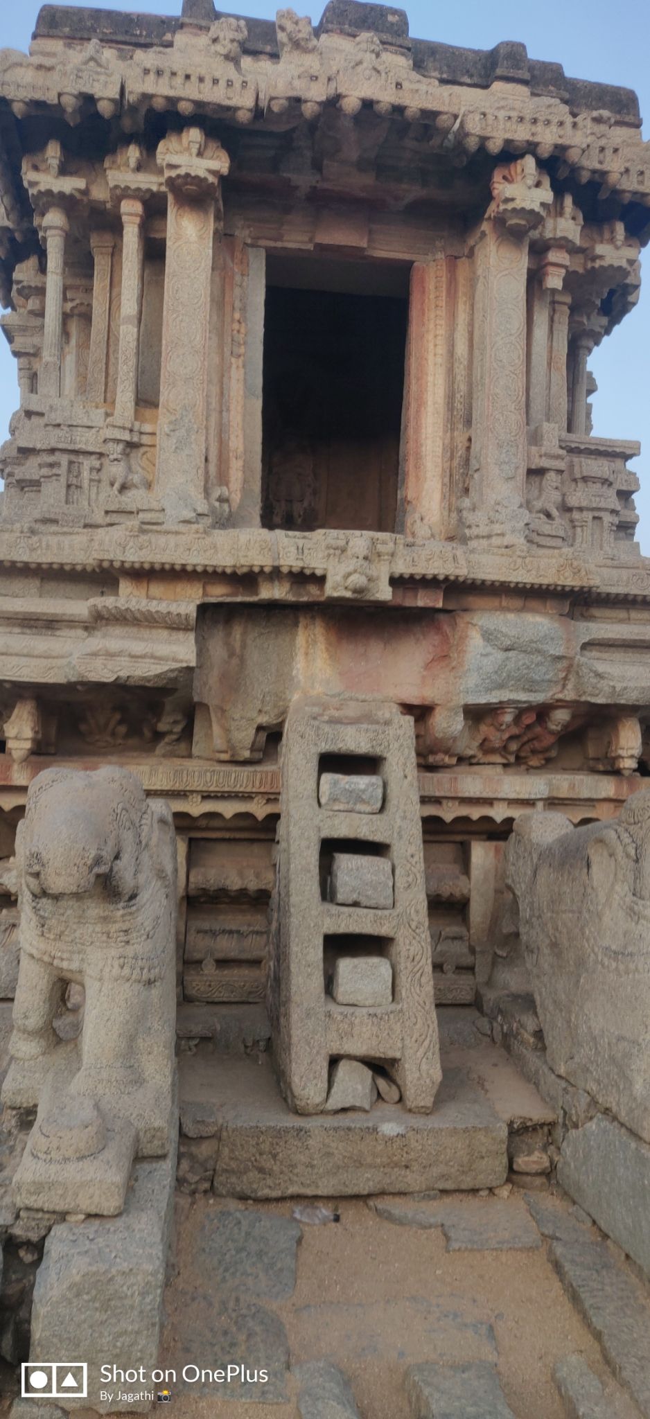 Photo of Hampi Bazaar Street, Karnataka, India by Jagathi Velpuri