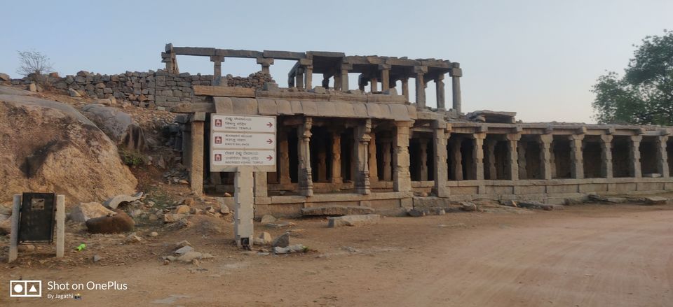 Photo of Hampi Bazaar Street, Karnataka, India by Jagathi Velpuri