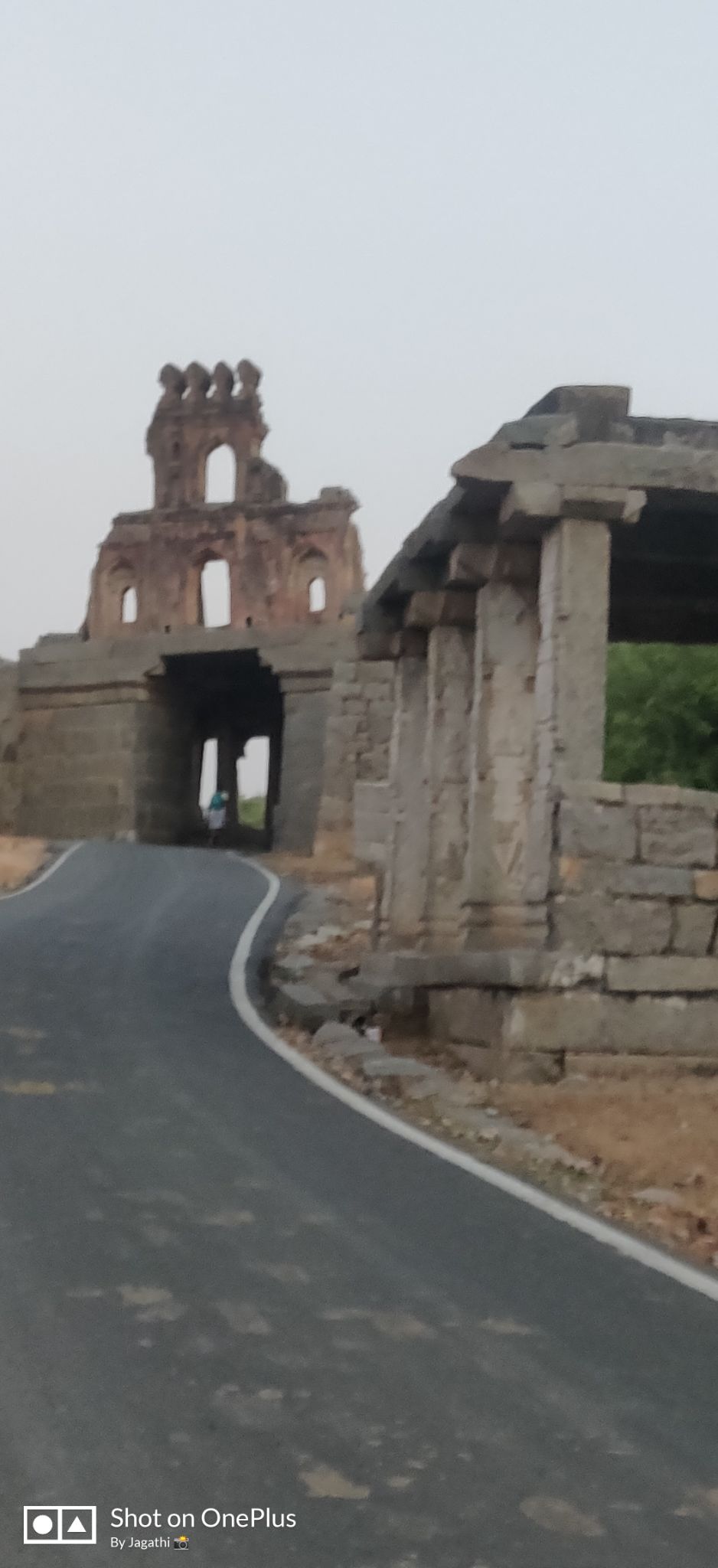Photo of Hampi Bazaar Street, Karnataka, India by Jagathi Velpuri