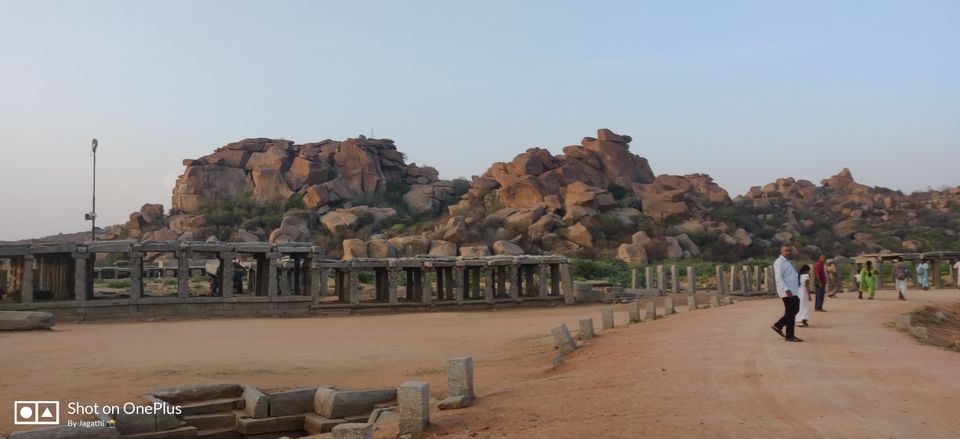 Photo of Hampi Bazaar Street, Karnataka, India by Jagathi Velpuri