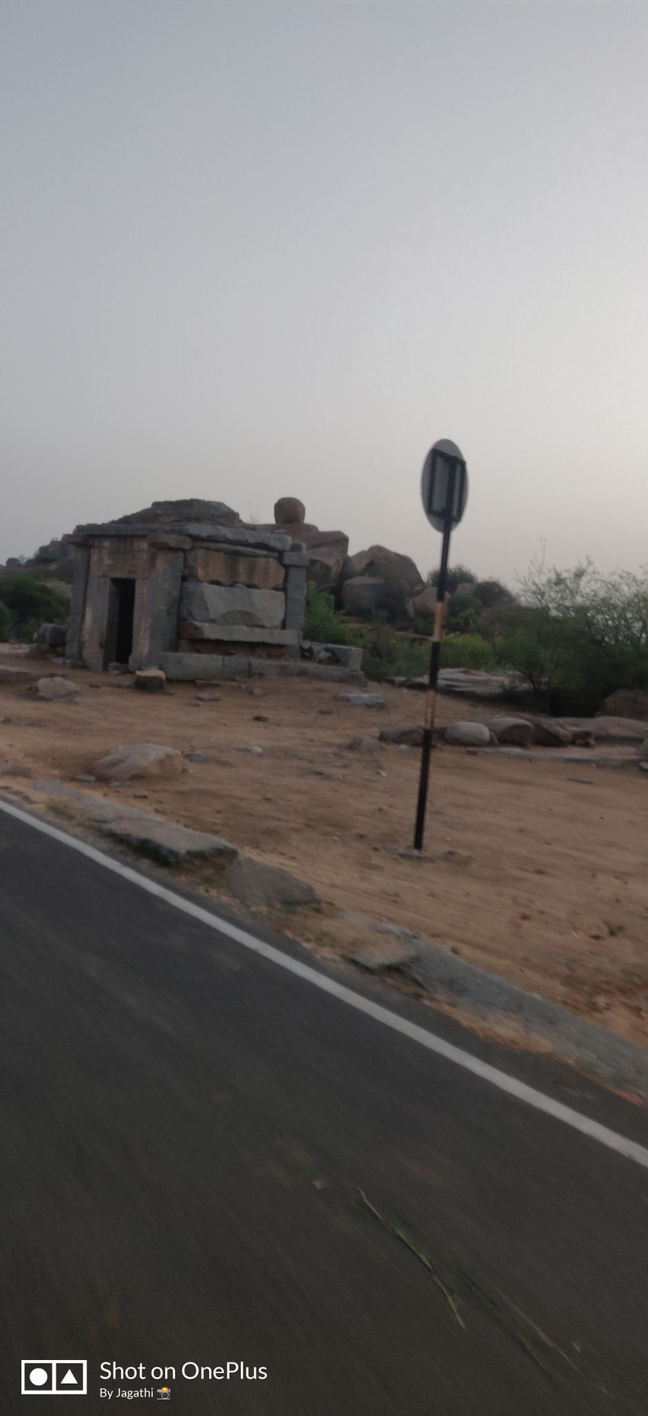 Photo of Hampi Bazaar Street, Karnataka, India by Jagathi Velpuri