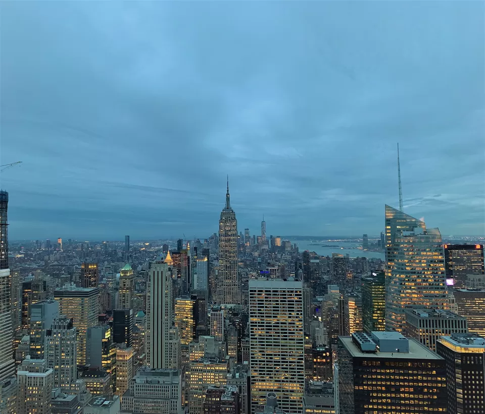 Photo of Top of the Rock, Rockefeller Plaza, New York, NY, USA by AK Sandhu