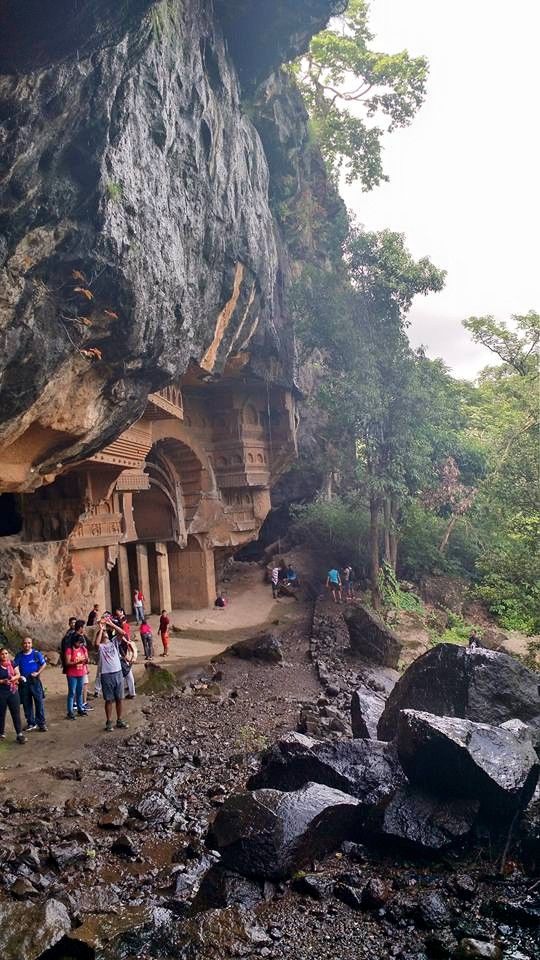 Photo of Hidden caves behind a waterfall – Kondana Trek 15/16 by Arthi