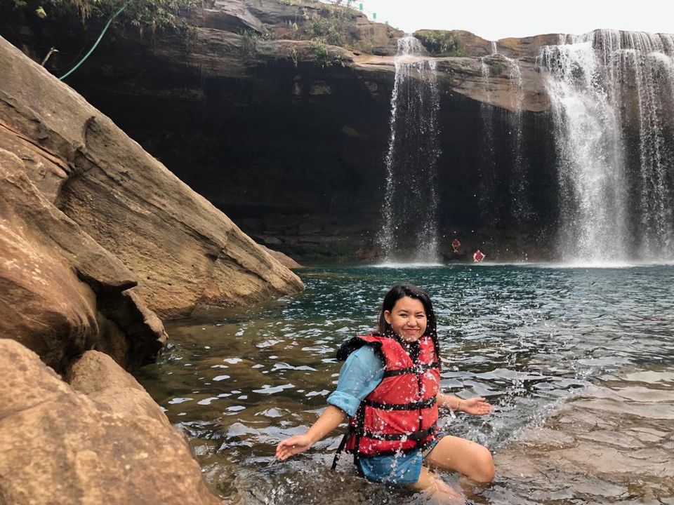 Photo of Krang Shuri Waterfall, Meghalaya, India by Saroja Rai