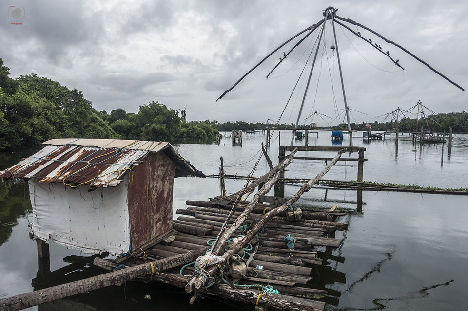 Photo of Chinese Fishing nets...sans the nets by Salim Islam