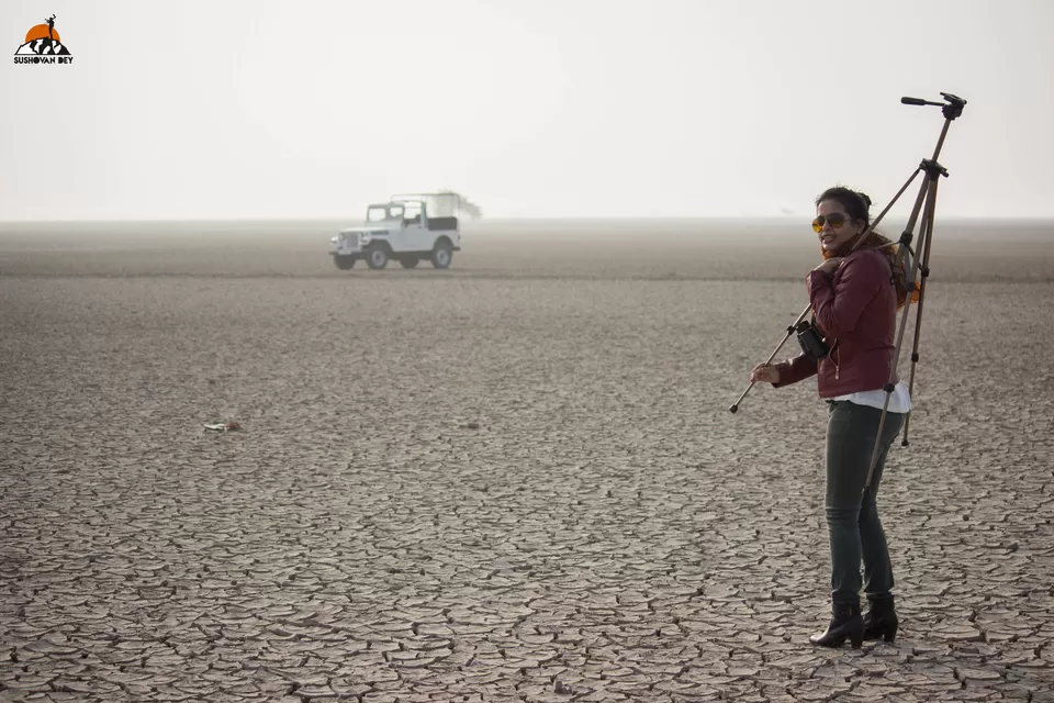 Photo of Two honeymooners and one bike in Kutch by JourneyJournals
