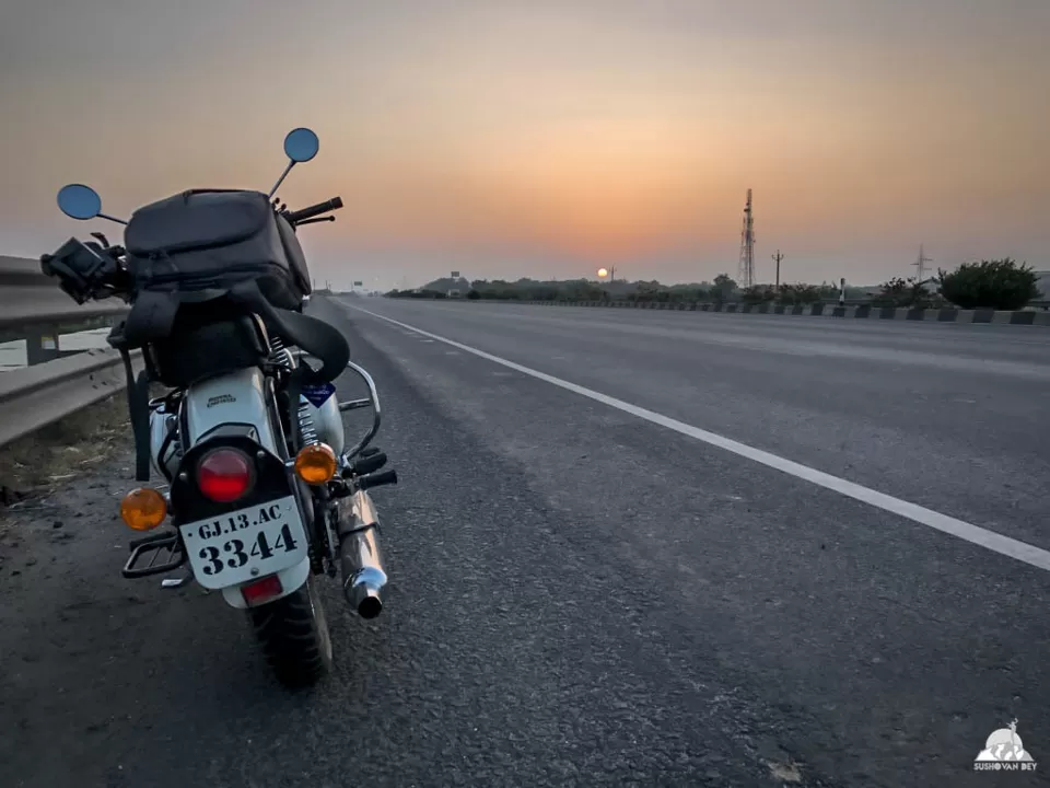 Photo of Two honeymooners and one bike in Kutch by JourneyJournals