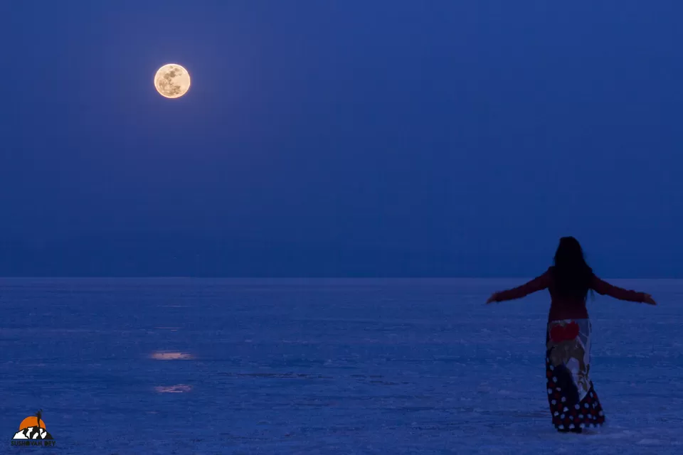 Photo of Two honeymooners and one bike in Kutch by JourneyJournals