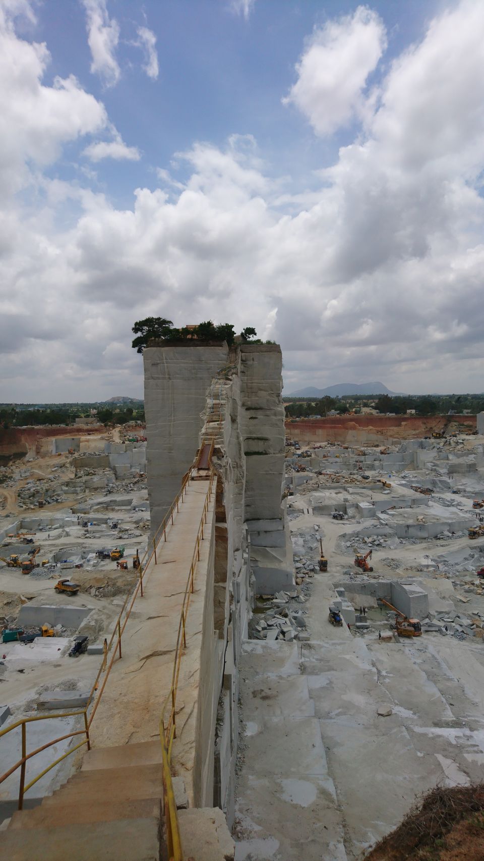 Photo of Left Over standing Piece of Vanishing Quarry by Giri Mallela