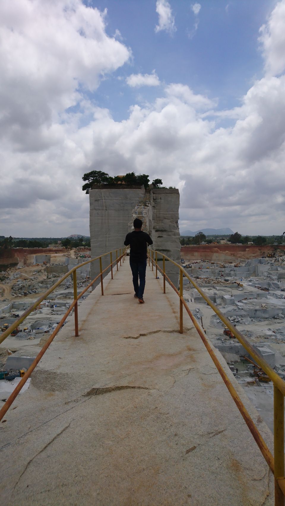 Photo of Left Over standing Piece of Vanishing Quarry by Giri Mallela