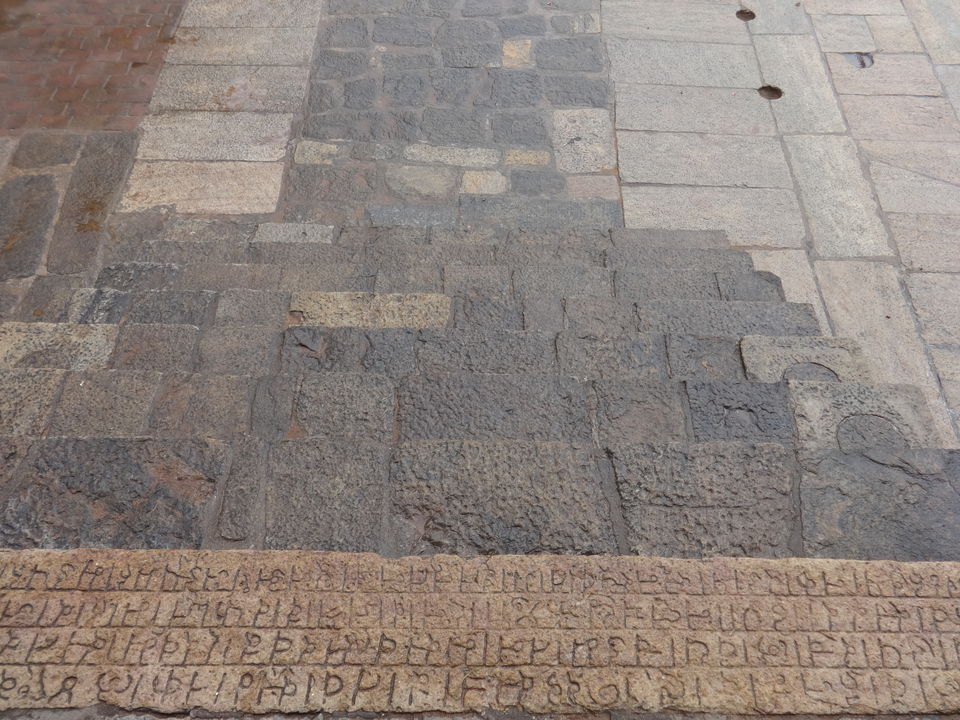 Photo of Script carvings on the steps by Vyshalini S Kakarla