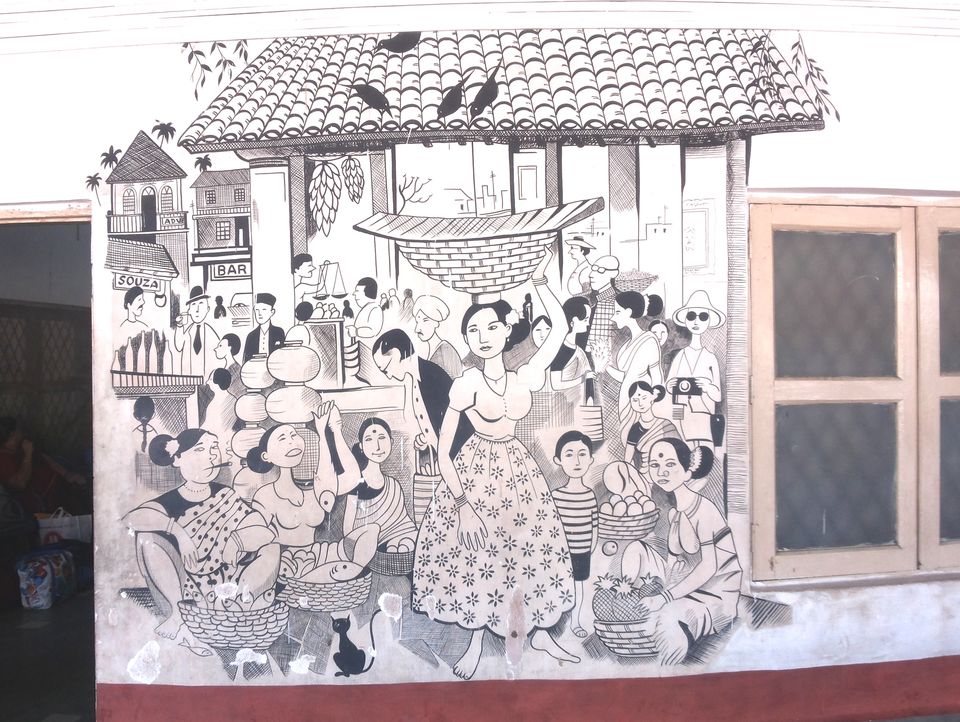 Photo of Fascinating murals at Madgaon railway station, Goa 8/9 by Divya Soundararajan