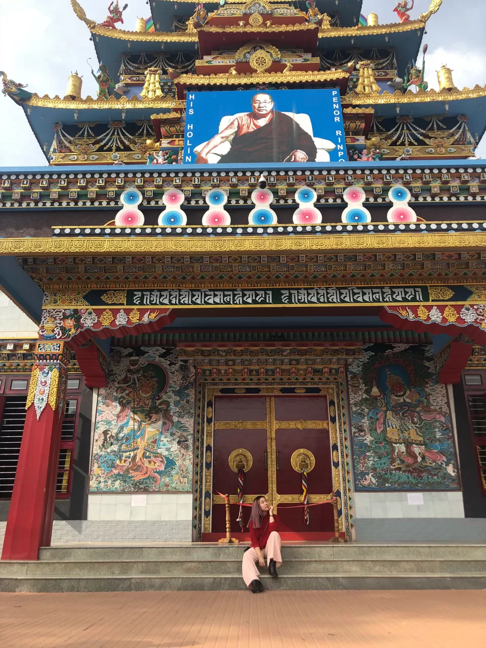 Photo of Namdroling Monastery Golden Temple, Bylakuppe, Karnataka, India by Shraddha